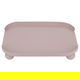 صحن تقديم استيل بأرجل دائرية، 30×20×6 سم، صغير - وردي product image 2