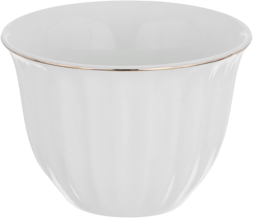 Al Saif Gallery Porcelain Cup Set, 12 Pieces, 90 Ml - White product image 2