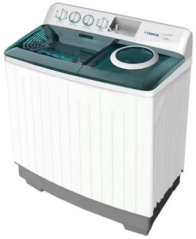 Fisher FW-P7000N top-loading washing machine, 7 kg, twin tub - White product image 2