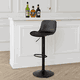 Modern Metal Bar Chair, 110×40×37 Cm, Leather And Foam Base - Black product image 2
