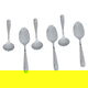 Al Saif Gallery steel tea spoon set, 6 pieces, engraved - silver product image 2