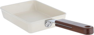 Tornado Ceramic Frying Pan with Wooden Handle, 18 cm - Beige product image 2