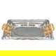 Al Saif Gallery steel topper set, 3 pieces, engraved - silver product image 1