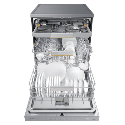 غسالة صحون سامسونج، 14 مكان، 9 برامج، DW60BG850FSLYL - فضي product image 5