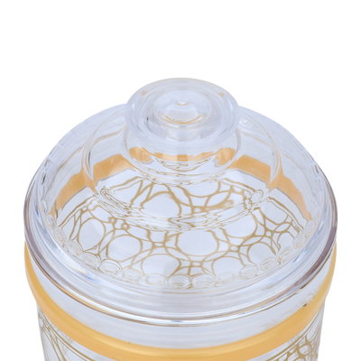 علبة بهارات دائرية بلاستيك السيف غاليري، 750 مللي - ذهبي شفاف product image 5