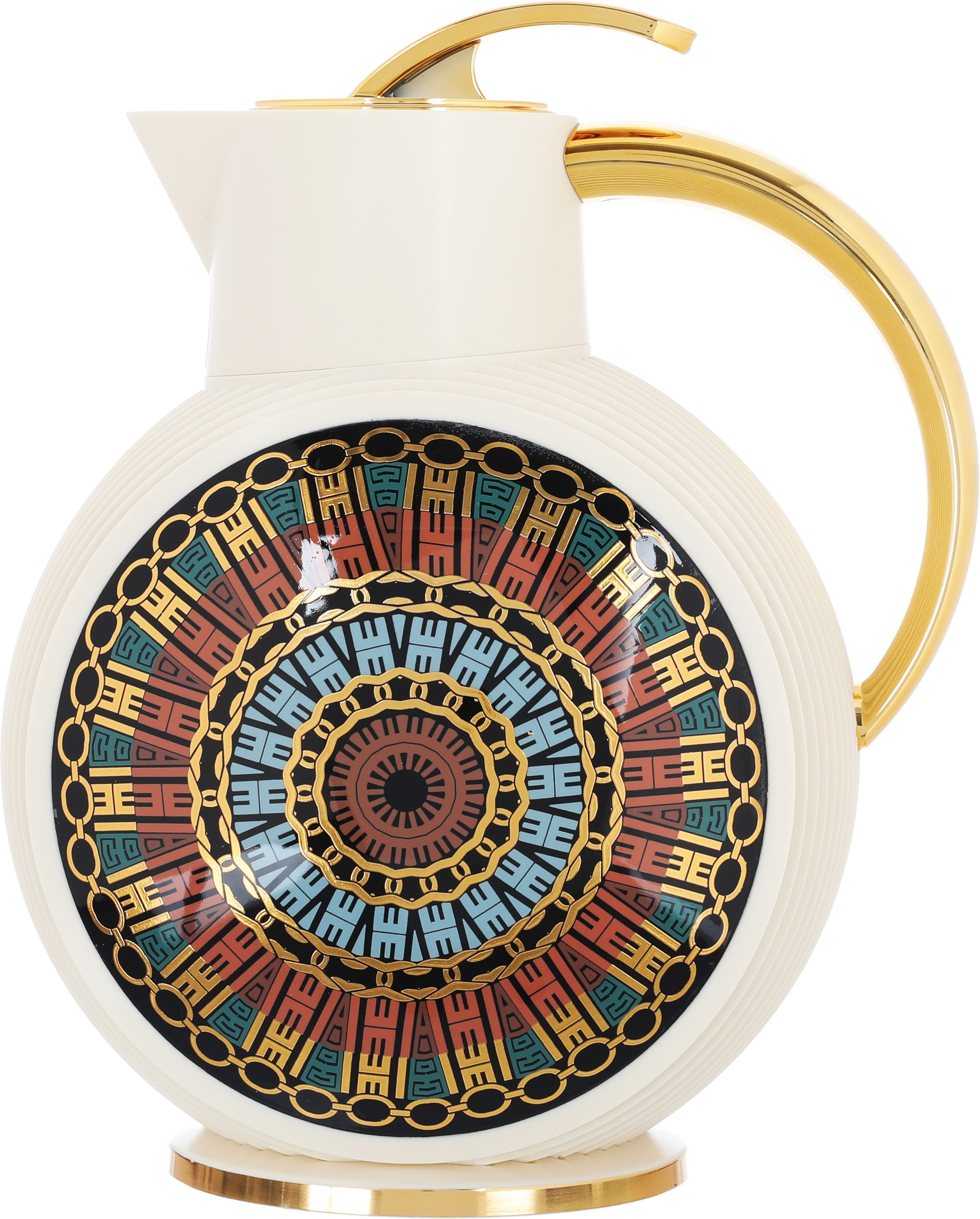 Glory Al-Jawhara Thermos, 900 ml, glass inner container, plastic outer shell - beige product image