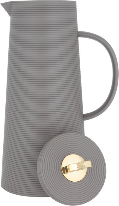 Al Saif Gallery Royal 8 thermos star lid, 1 liter, glass inner container, plastic outer shell - Cappuccino product image 5
