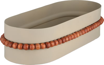 صحن تقديم استيل السيف غاليري، 34x15x9 سم - بيج بني product image 3