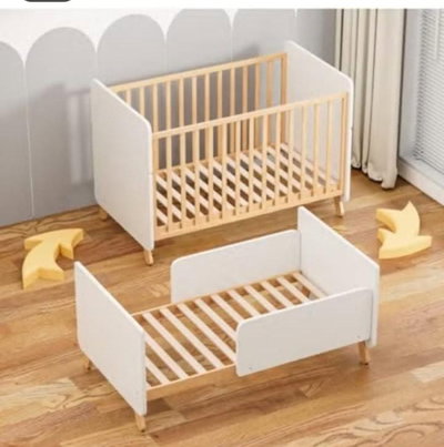 سرير اطفال خشب، 130×70 سم - ابيض product image 3