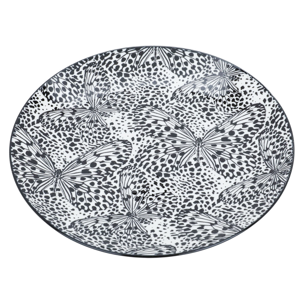 طقم سفرة دائري بورسلان السيف غاليري، 24 قطعة - أسود product image 3