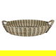 طوفرية تقديم خوص السيف غاليري، 46×46×9 سم، دائري - بيج أسود product image 3