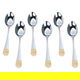 طقم ملاعق شاي استيل السيف غاليري، 6 قطع - فضي ذهبي product image 3