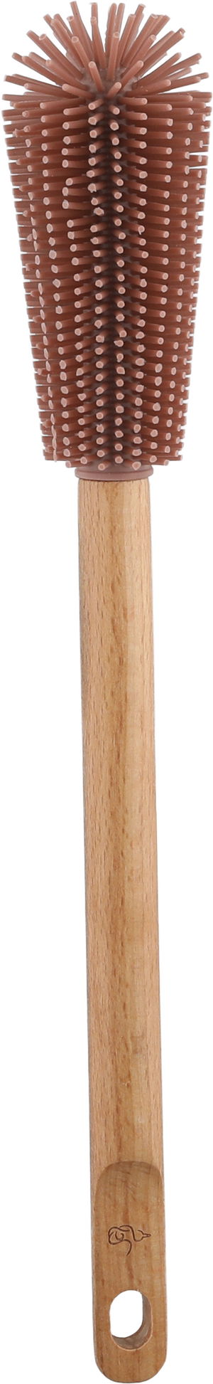 فرشاة تنظيف قوارير خشب سيلكون السيف غاليري، 31x5 سم، يد خشبي - خشبي فاتح وردي product image