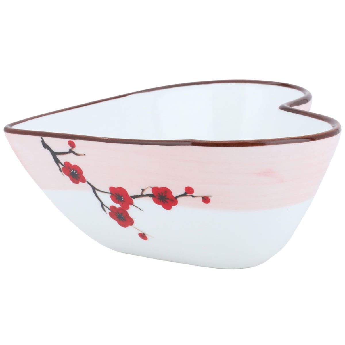 Al Saif Gallery porcelain bowl, 5.5 inches, heart, flower pattern - white product image