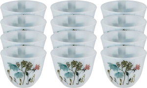 Saif Plus Saudi Arabian Opal Coffee Cup Set, 12 Pieces - White and Colored product image
