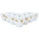 Al Saif Gallery porcelain touch Arabic coffee cups set, 6 pieces - white product image 2
