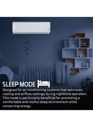 Nikai NSAC18136HC24 Split Air Conditioner, 18000 BTU, 1.5 Ton, Cool & Heat - White product image 2
