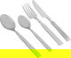 Al Saif Gallery steel spoon set, engraved, 24 pieces - silver product image 1