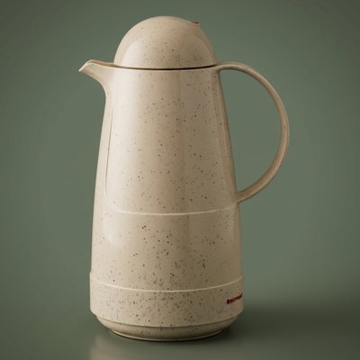 Rotpont 210 Thermos, 1 Liter, Glass Inner Container, Plastic Outer Body - Beige product image 1
