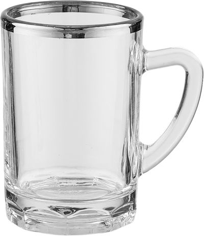 طقم بيالات زجاج السيف غاليري، 6 قطع، 100 مل - شفاف product image 2