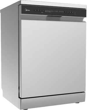 Midea WQP14W5233CS Dishwasher, 10 Programs, 14 Place Settings, Digital Display - Silver product image 2