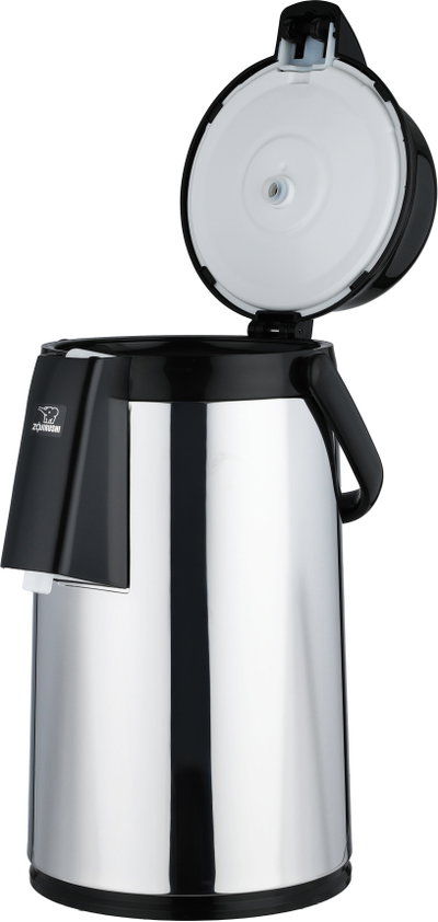 Zogershi Abu Feel Japanese Thermos, 3 Liter, Glass Inner Container, Stainless Steel Outer Body, Push Button, Safety Lock, 360 Degree - Silver Black product image 4