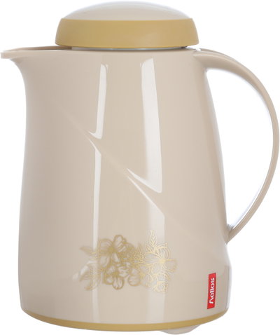 Helios thermos, 0.3 liters, thermal glass inner container, plastic outer shell - beige product image 2