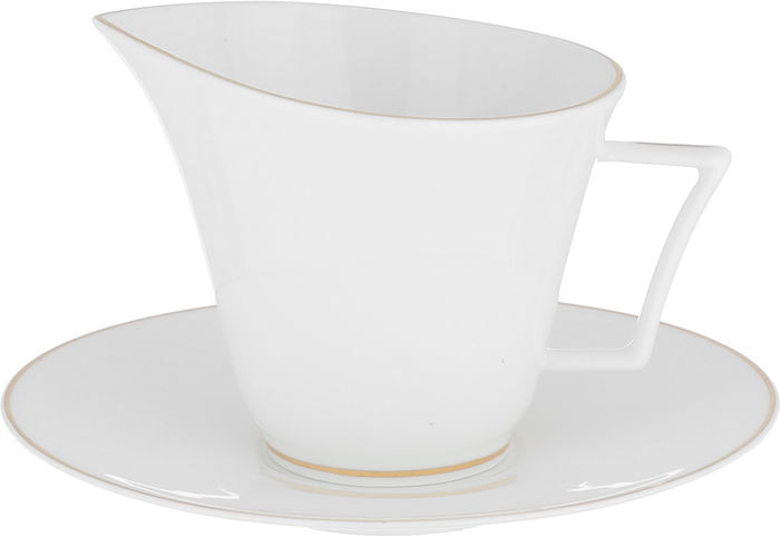 Alsaif Gallery Porcelain Dinner Set, 65 Pieces, Gold-White Rim product image 9