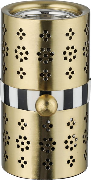 مبخرة ستانلس استيل السيف غاليري، 8x8x14 سم، أسطواني - ذهبي أسود product image