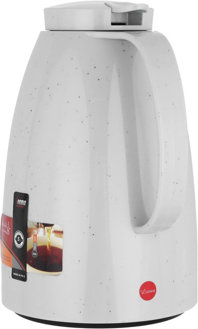 Al Saif Gallery Lima thermos, 1.5 liters, compressor, thermal glass inner container, plastic outer shell - gray product image 3