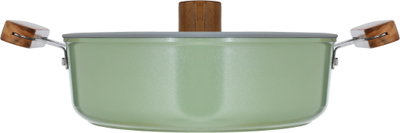 طقم قدور طهي سيراميك تورنادو، 7 قطع - اخضر product image 6