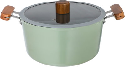 طقم قدور طهي سيراميك تورنادو، 7 قطع - اخضر product image 3
