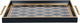 Tofaria Al Saif Gallery Glass, 30 x 47 cm, rectangle, golden pattern, hand - black product image 1