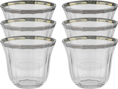 طقم فناجين قهوة سعودية زجاج السيف غاليري، 60 مل، 6 قطع - شفاف product image 1