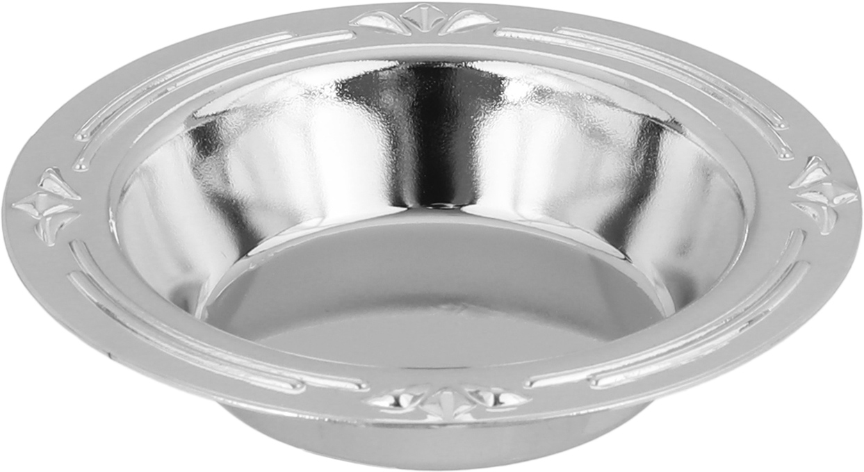 طقم تقديم استيل، 3 قطع مع تمرية - فضي product image 3