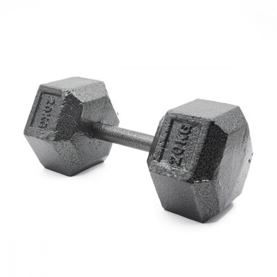 دامبل رفع اثقال ارمان، 20 كيلو، للتمرينات الرياضية، شكل سداسي - اسود product image 3