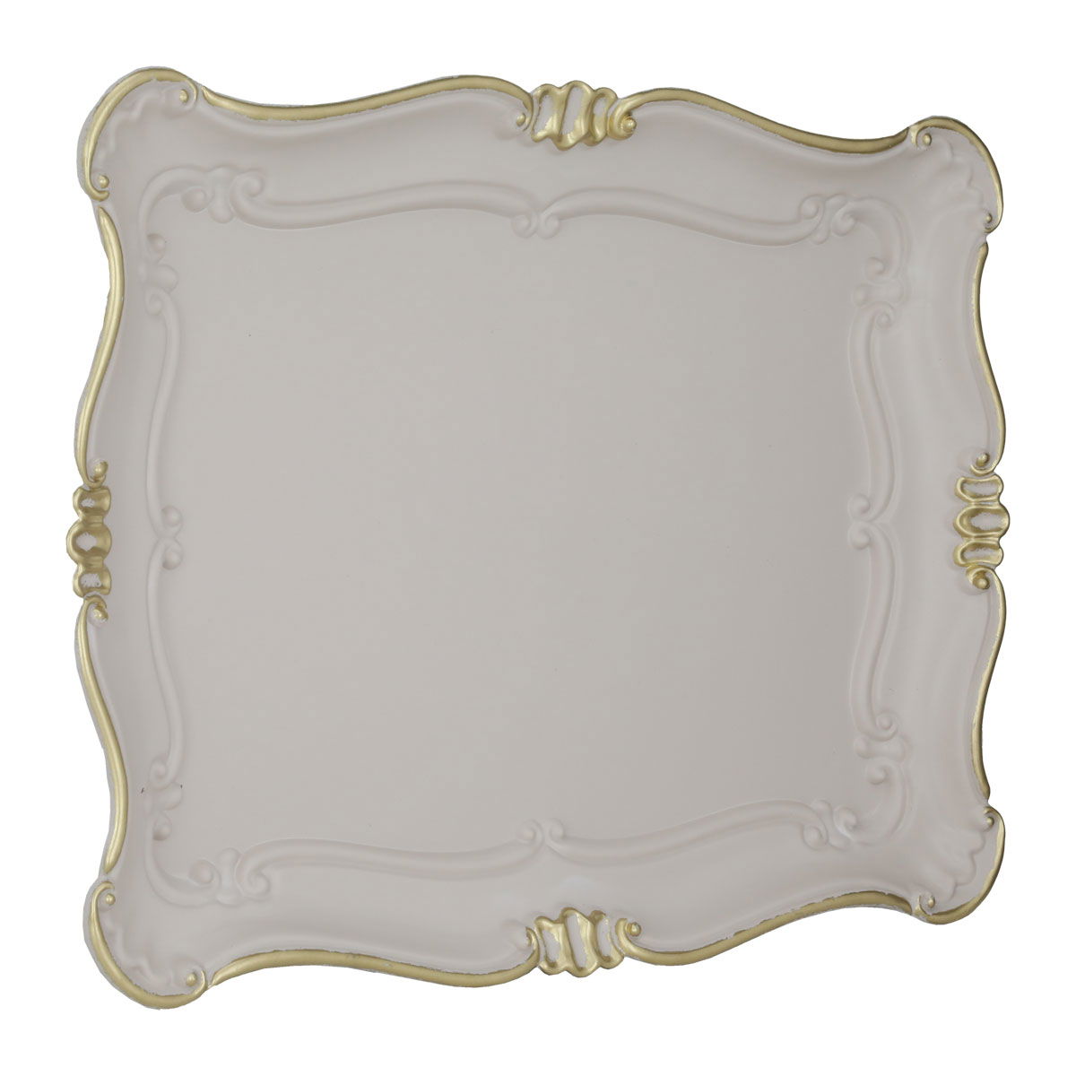 tray plastic serving , 3 x 33 x 41 cm, rectangular, large - beige product image 1