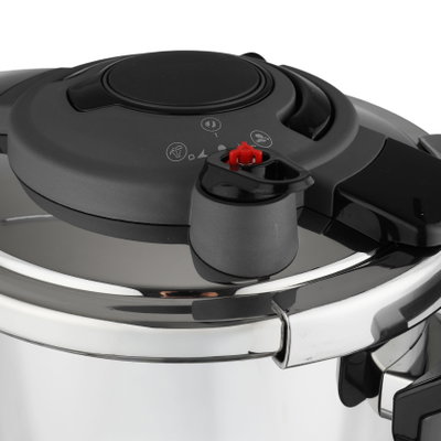 قدر ضغط ستانلس ستيل كوركماز، 10 لتر - فضي اسود product image 5