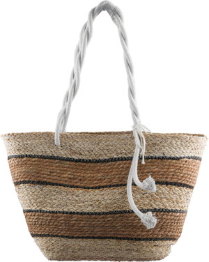 Al Saif Gallery Wicker Bag, 47x17x30 cm - Beige White product image 2