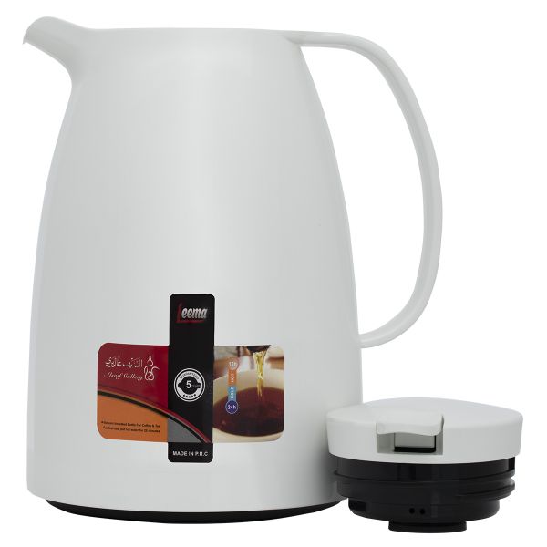 Al Saif Gallery Lima thermos, 2 litres, compressor, thermal glass inner container, plastic outer shell - white product image 2