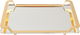 Tofariyah Steel Al Saif Gallery, 33.5 x 23.5 x 3.3 cm, medium, rectangular, gold edges with silver handle product image 1