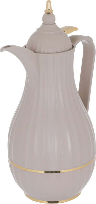Al Saif Gallery Tamim 7 thermos from, 0.60 liters, thermal glass inner container, plastic outer shell - Beige product image 3