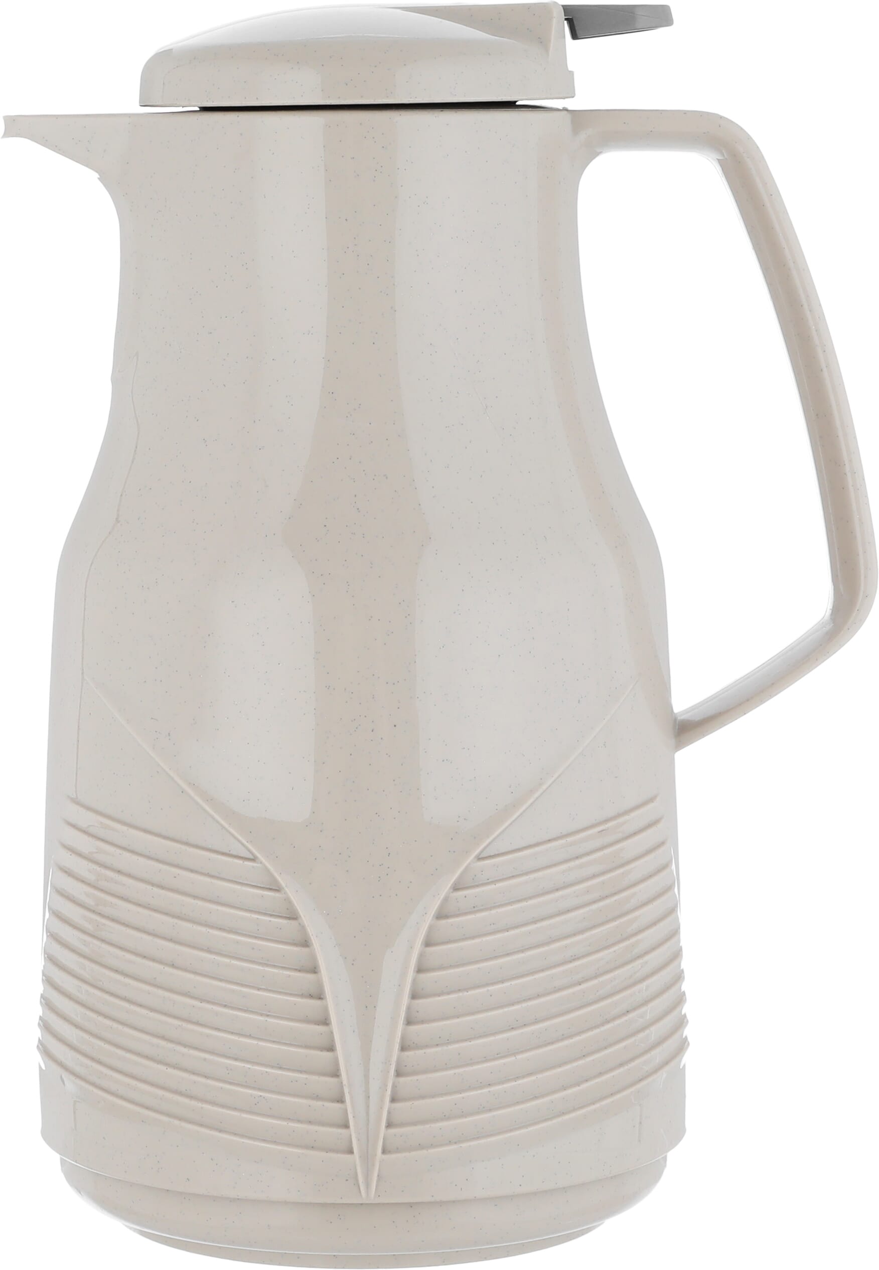Rhinestone thermos, 1 liter, thermal glass inner container, plastic outer shell - beige product image 1