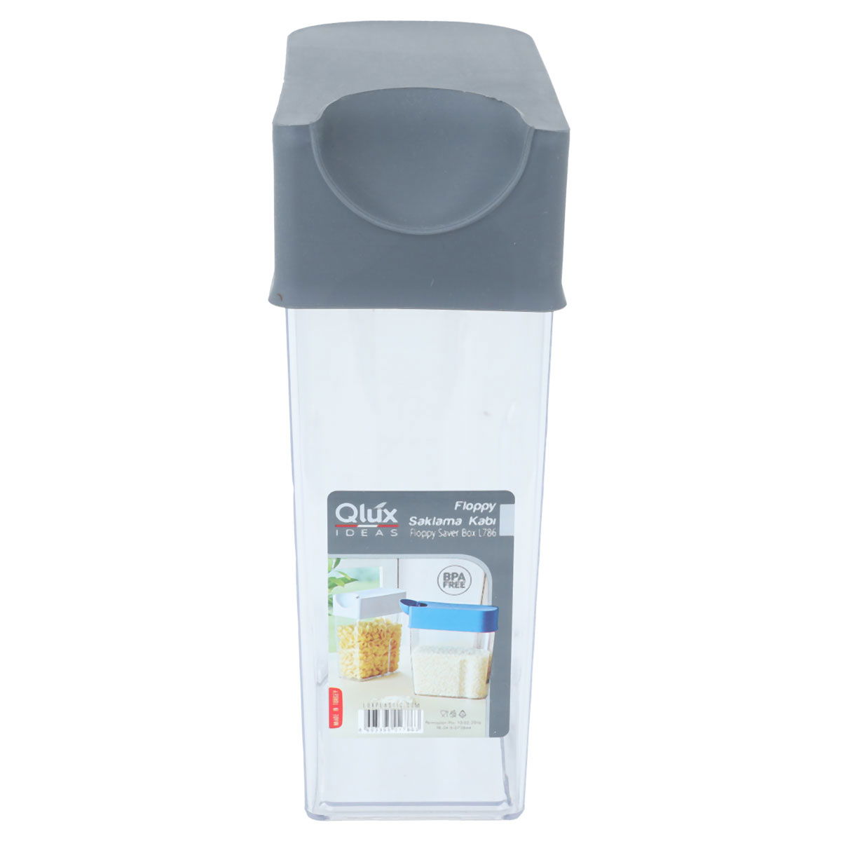 Al Saif Gallery Plastic Storage Container, Flexible, 1700 ml - Transparent product image