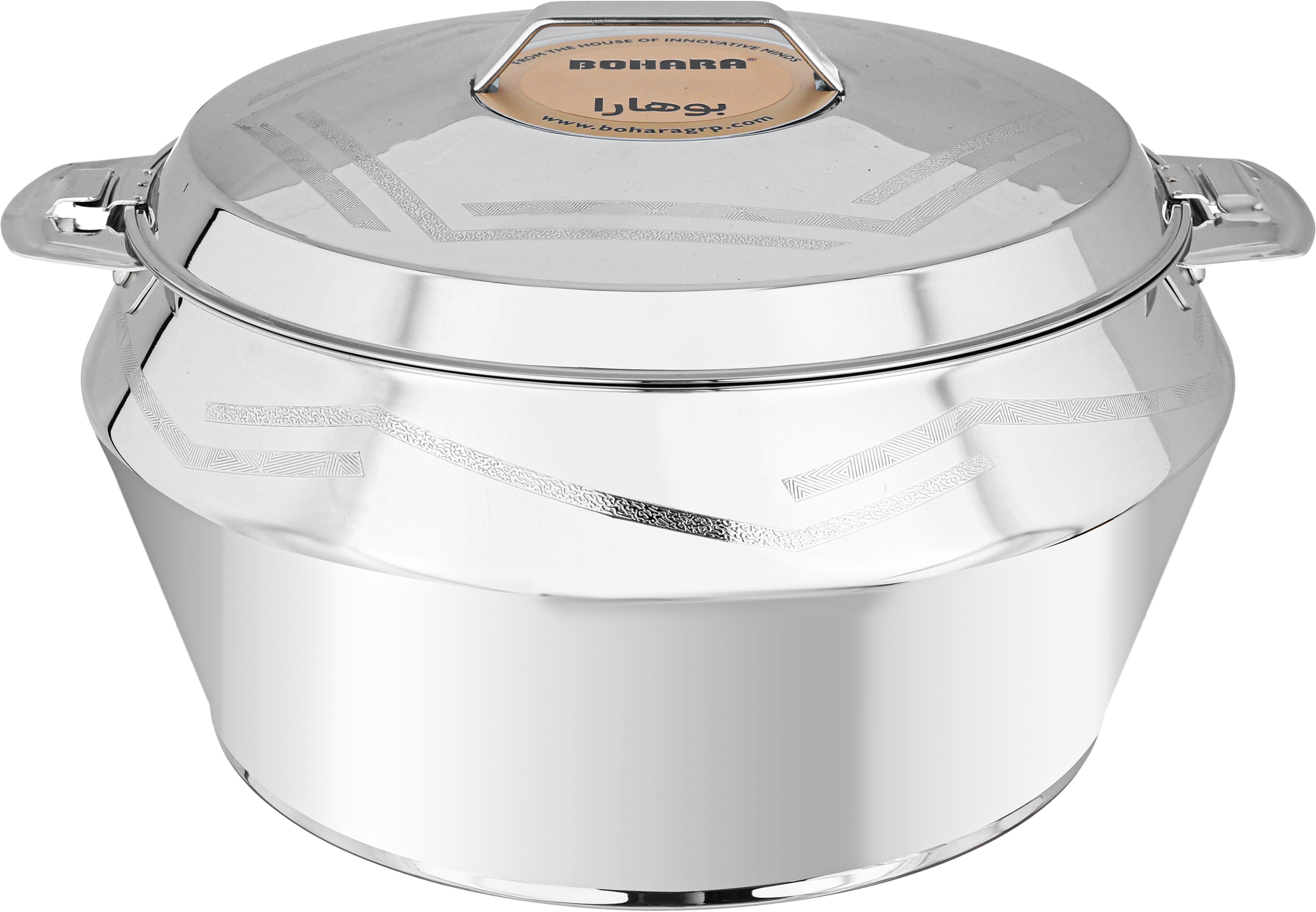 Shakila Steel Bohara Food Container, 5 Liters - Silver product image 1