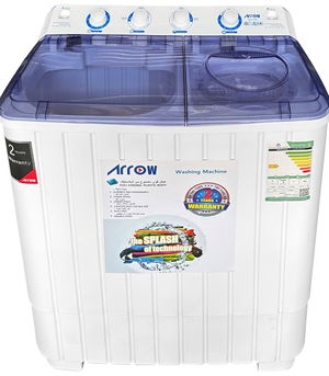 Arrow RO-11TTB Semi-Automatic Washing Machine, 10 kg, 1700 RPM - White product image