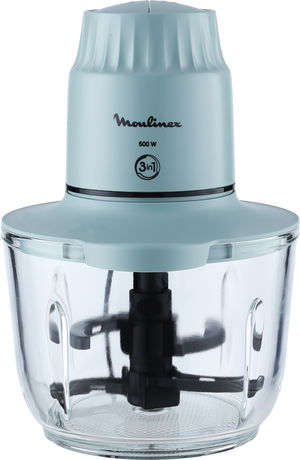 قطاعة طعام مولينكس، 500 واط، 1 لتر، سرعتين، 4 شفرات، DJ603127 - اخضر شفاف product image