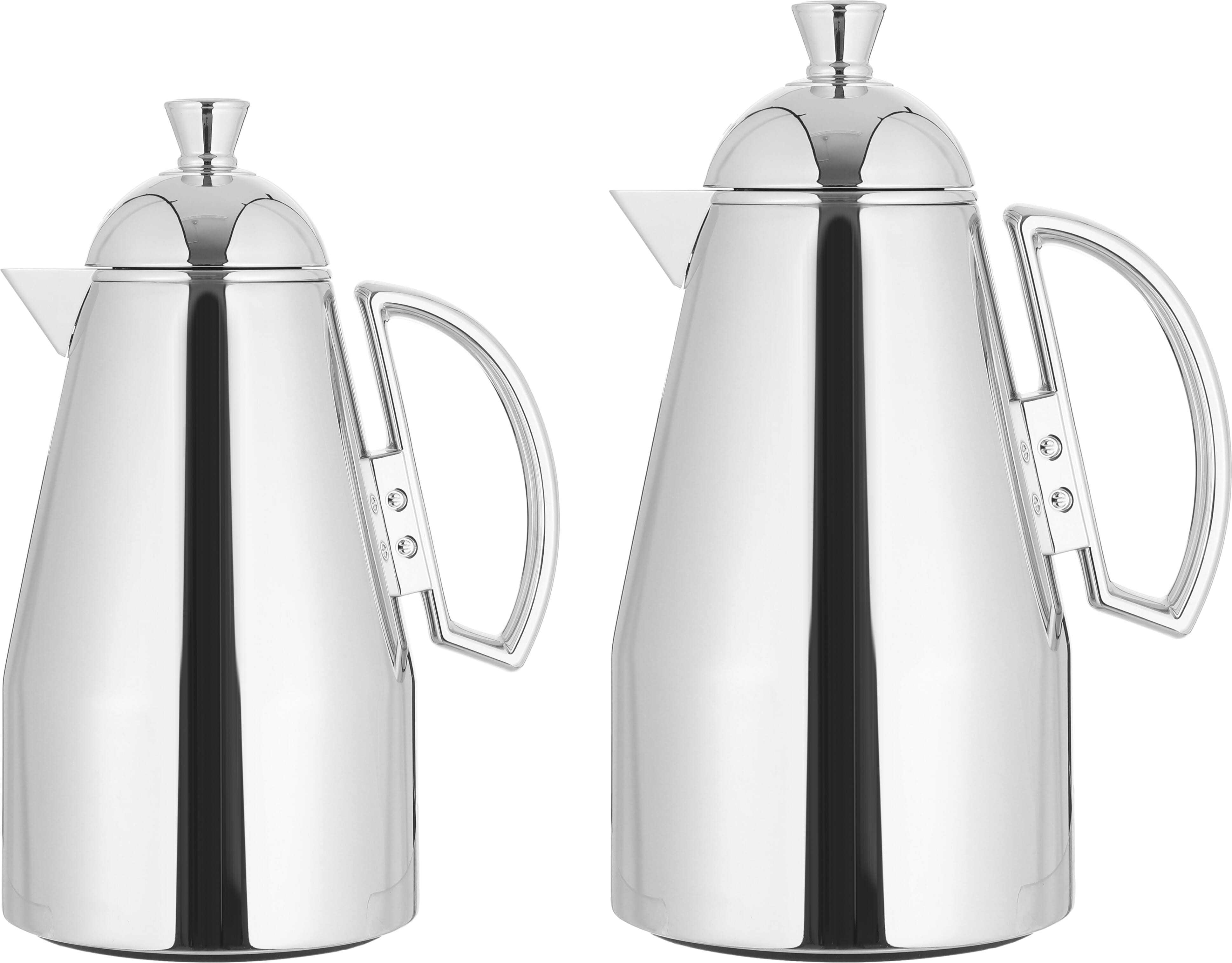 Al Saif Gallery Ruwaida Steel Thermos Set, 2 Pieces, 1 Liter - Silver product image 1