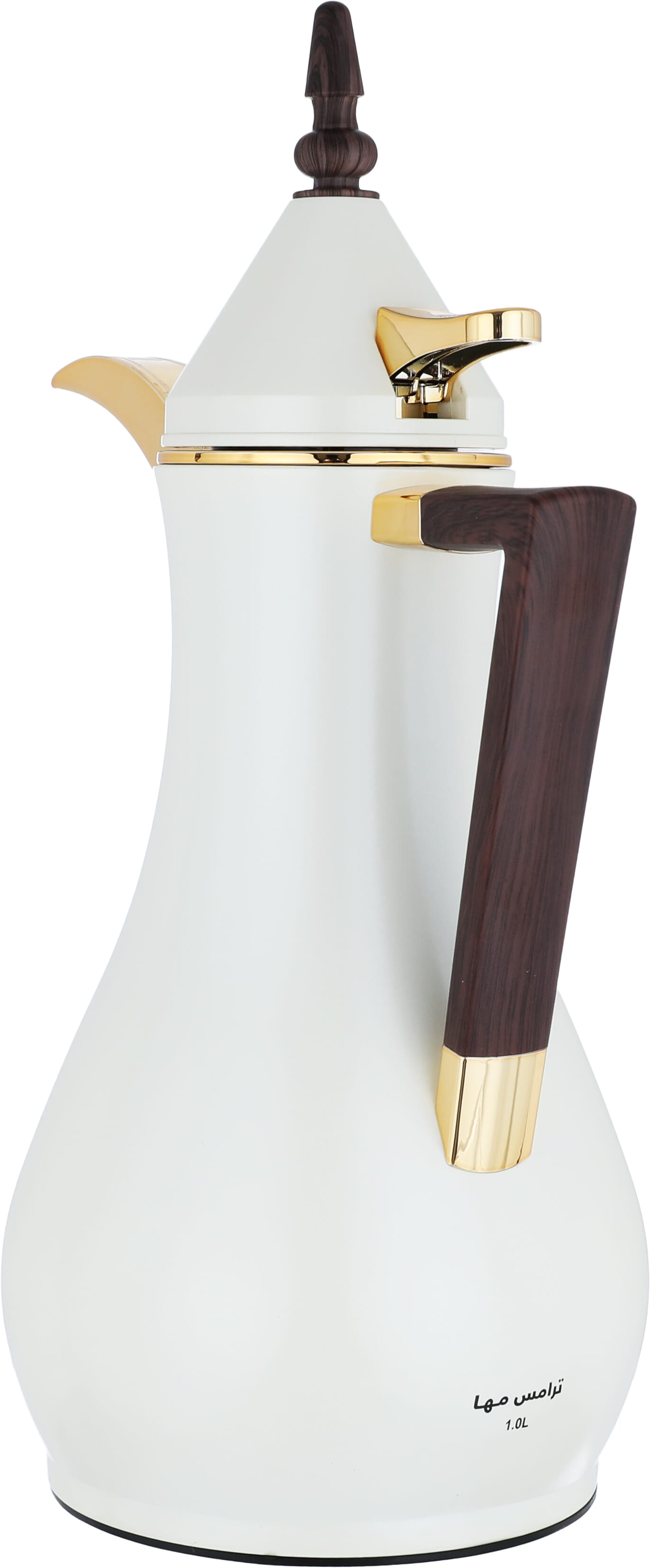 Al Saif Gallery thermos set, 2 pieces, 1 liter, glass inner shell, plastic outer shell - pearl product image 8