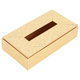 Diamond Glow Wooden Tissue Box, 23 x 12 x 5.5 cm - Gold product image 1